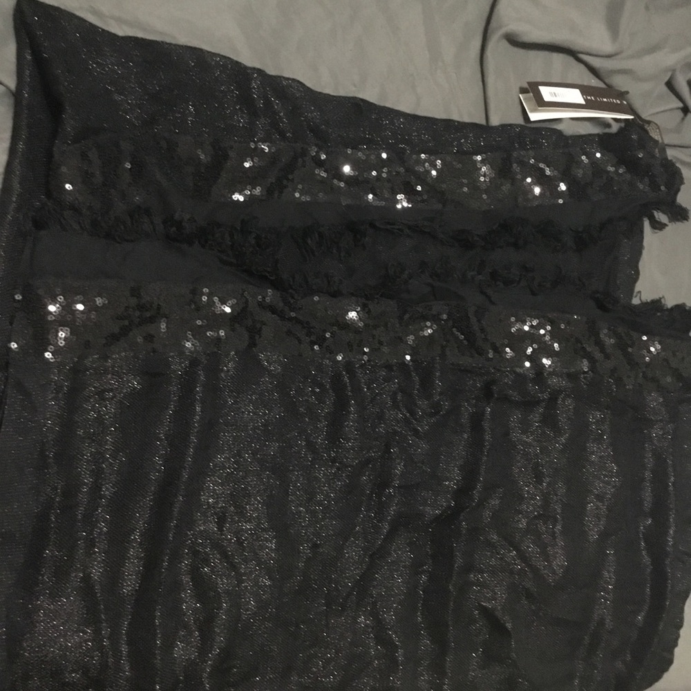 The Limited NWT Black Metallic Scarf